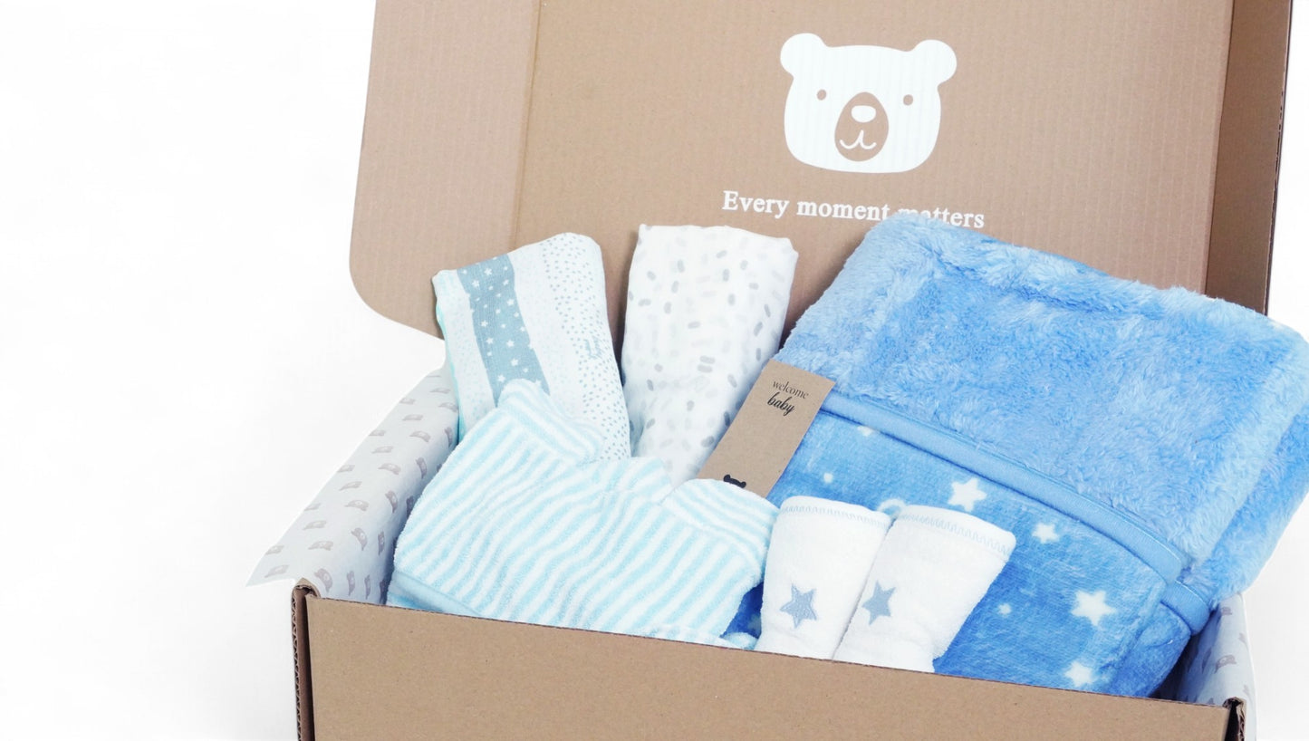 Kit Azul Bebé Bombón – Bienvenida con Estilo