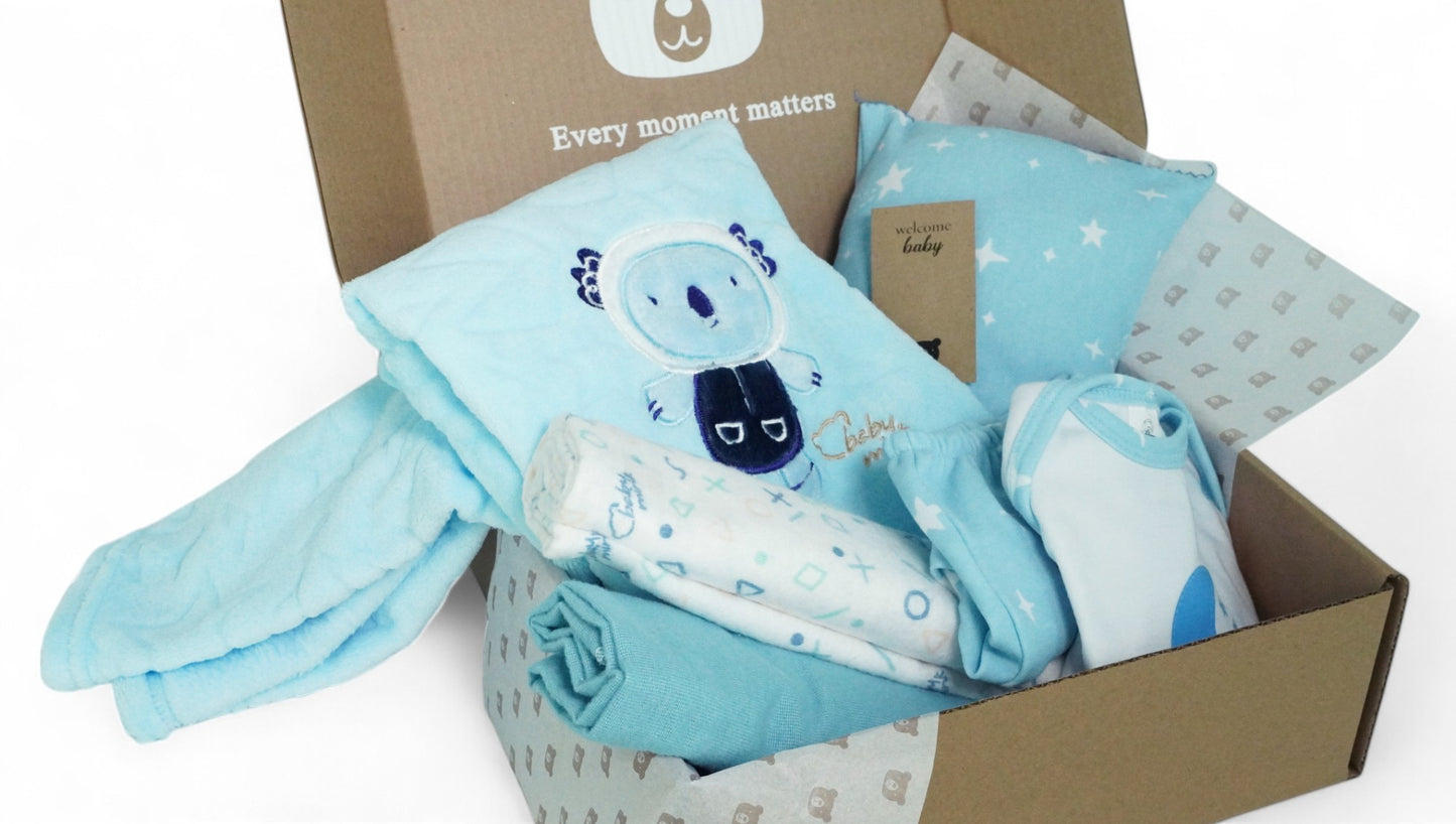 Kit azul descanso – Rutinas para su primer sueño